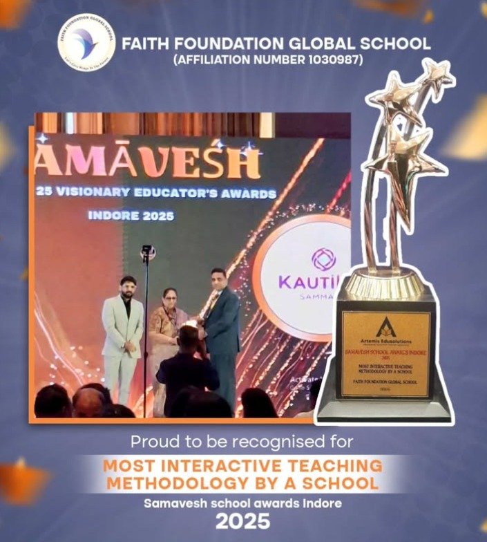 Most Interactive Teaching Methodology By A School Samavesh School Awards Indore